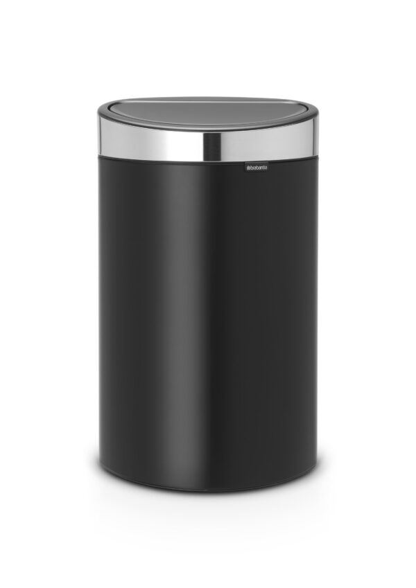 Kosz na śmieci Touch Bin New 40l czarny mat 114847