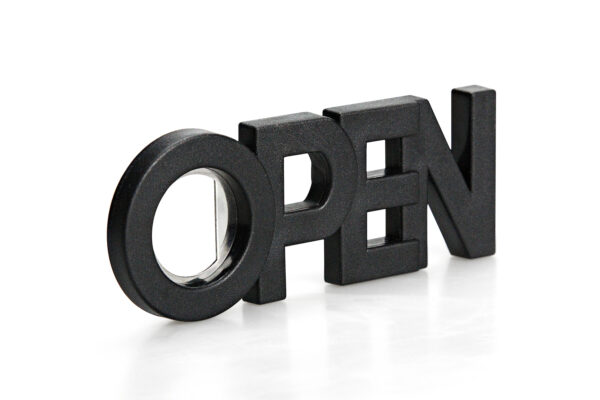 Otwieracz do butelek z magnesem Open czarny 10239-BK