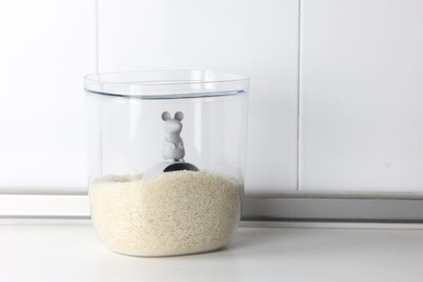 Pojemnik do przechowywania Lucky Mouse szary 3,5L 10326-GY
