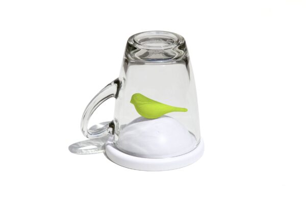 Kubek z podstawką Sparrow zielony 10300-WH-GN