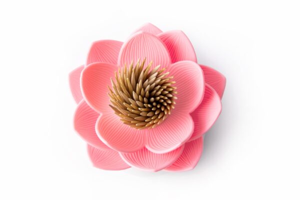 Pojemnik na wykałaczki Lotus różowy 10156-WH-PK