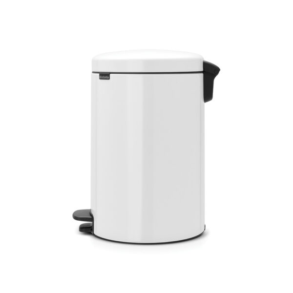 Kosz pedałowy 20l NewIcon biały mineralny 114243