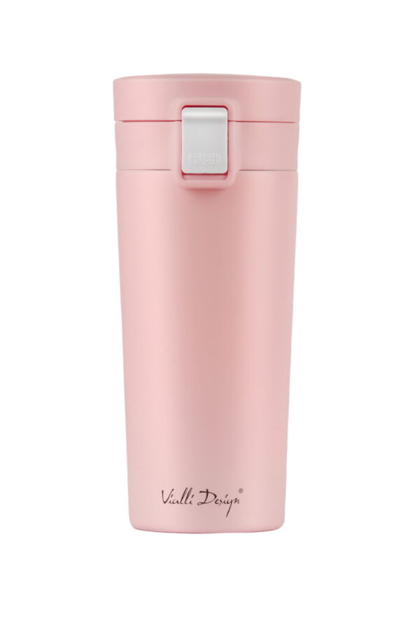 Kubek termiczny 400ml FUORI różowy 27688