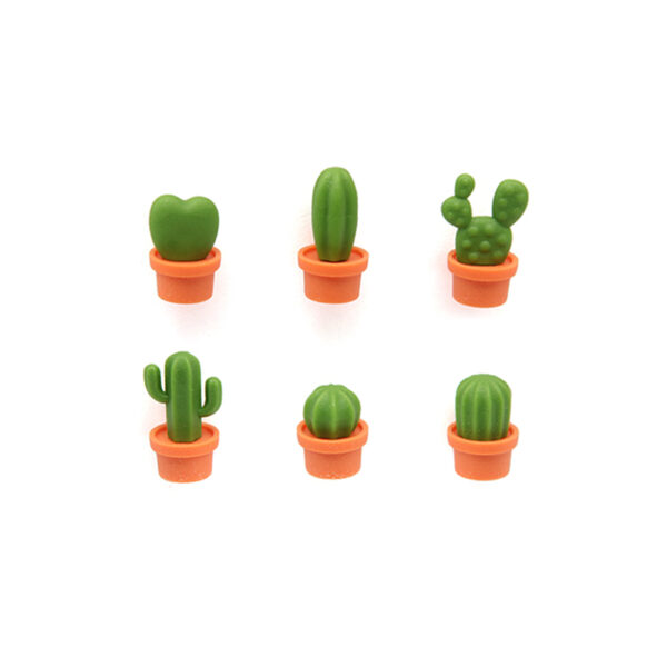 Magnesy Cactus 6-szt. pomarańcz/ziel 10288-OR-GN