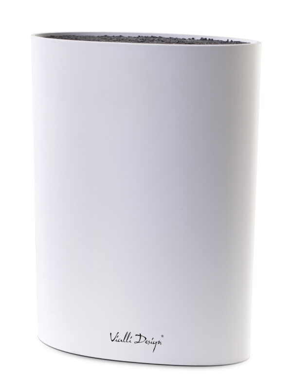 Stojak do noży owalny Bianco 30386