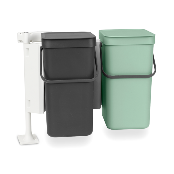 Kosz szafkowy Sort&Go 2x12l Jade Green/Grey 214448