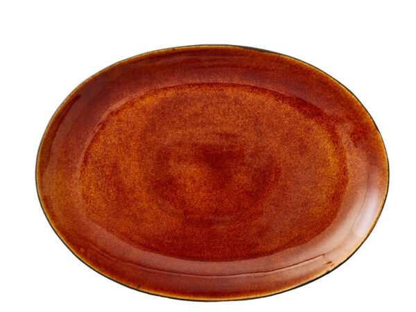 Półmisek owalny 45 x 34 cm Black/Amber 821287