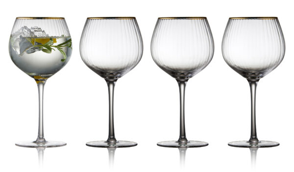 Kieliszki do ginu Palermo 570 ml 4 sztuki złote 12061