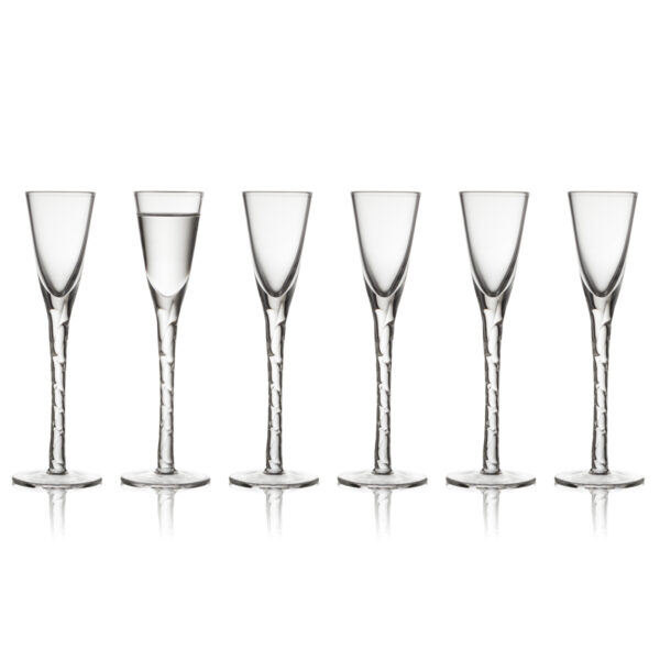 Kieliszki do wódki 6 sztuk Paris Aquavit transparentne 27590