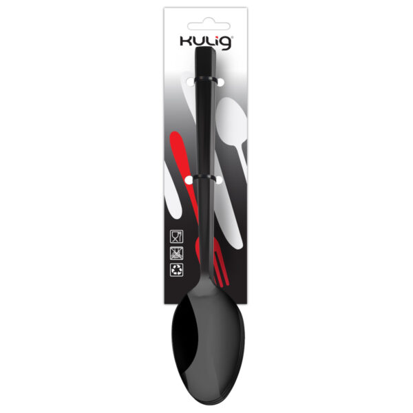 Łyżka obiadowa Piano Shiny black 3 sztuki zawieszka 30855