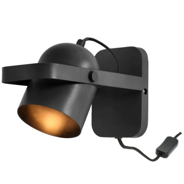 Lampa ścienna Nesvik wys. 23 cm Black 29200