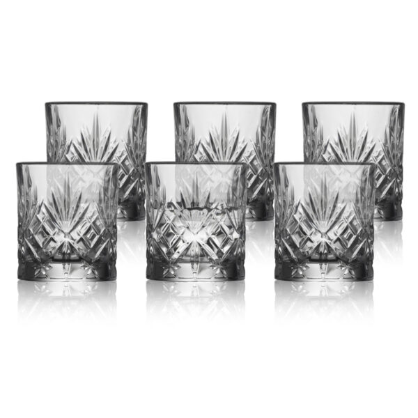 Kieliszki do shotów ze szkła kryształowego Melodia 80 ml 6 sztuk 31134