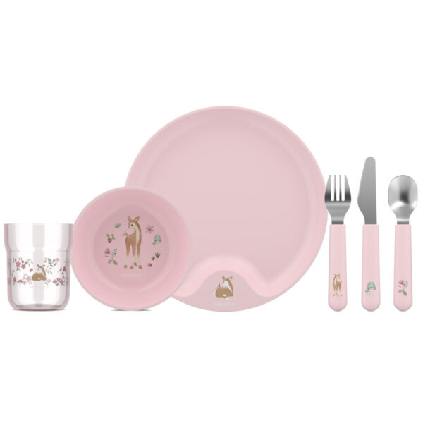 Zestaw obiadowy dziecięcy 6-szt. Mio Fairy Garden 108041065406