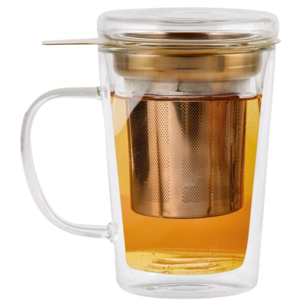 Szklanka z podwójną ścianką z zaparzaczem Amo 300 ml 29378