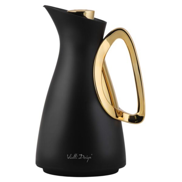 Termos z wkładem szklanym Alessia 1l czarno-złoty 9200